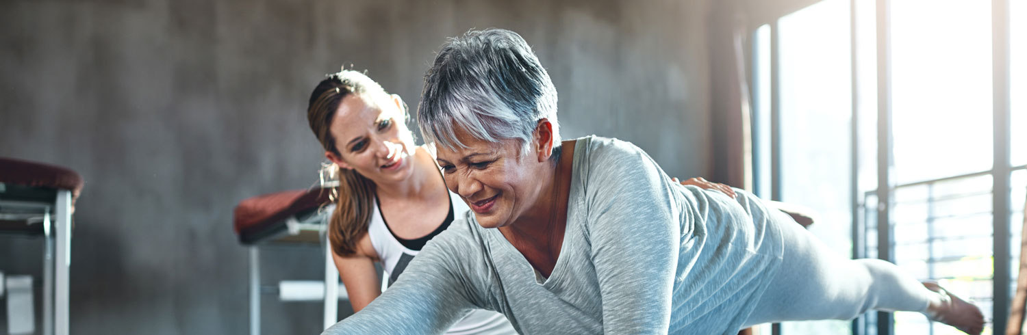 Physical Therapist and patient